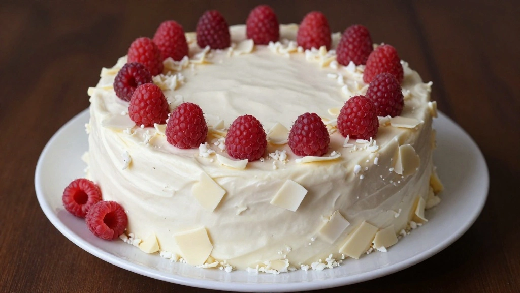 White Chocolate Raspberry Cake (Elegant & Moist) - Step 10: Garnish and Serve 1