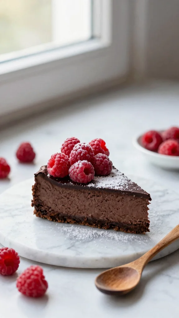 10 Chocolate Cheesecake Recipes Rich, Creamy and Decadent - 3. Dark Chocolate Raspberry Cheesecake 1