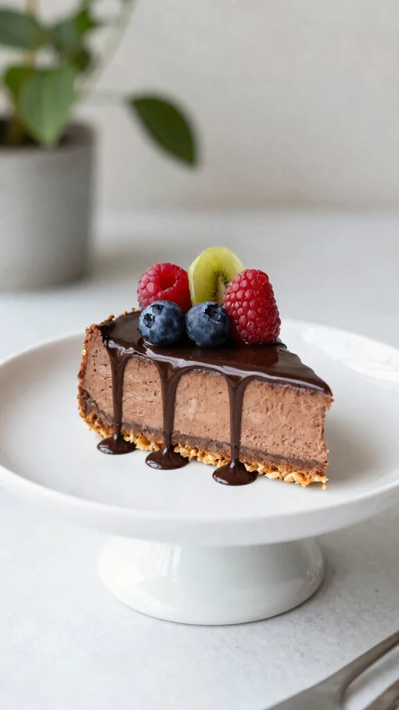 10 Chocolate Cheesecake Recipes Rich, Creamy and Decadent - 8. Chocolate Cheesecake with Almond Flour Crust 1