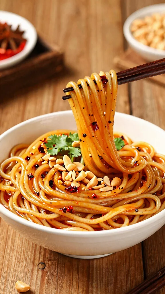 10 Restaurant Style Noodles Recipes You Can Make at Home - 2. Spicy Peanut Noodles 1