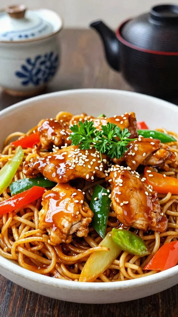 10 Restaurant Style Noodles Recipes You Can Make at Home - 3. Teriyaki Chicken Noodles 1