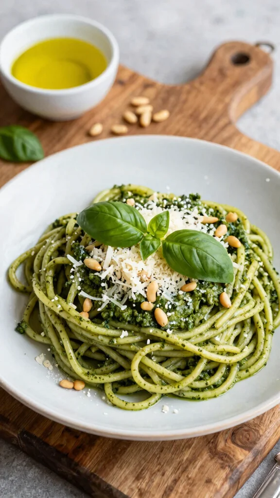 10 Restaurant Style Noodles Recipes You Can Make at Home - 5. Italian Pesto Noodles 1
