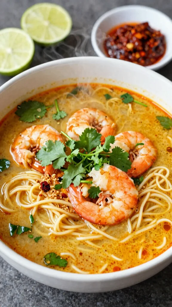 10 Restaurant Style Noodles Recipes You Can Make at Home - 6. Malaysian Laksa Noodles 1