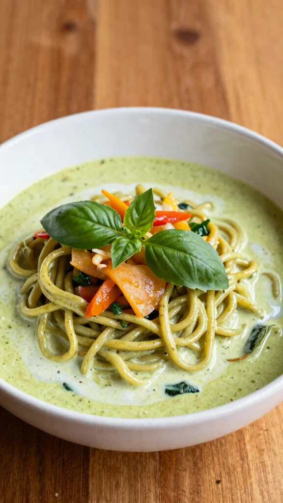 10 Thai Noodles Recipes Bursting with Authentic Flavor - 3. Thai Green Curry Noodles 1