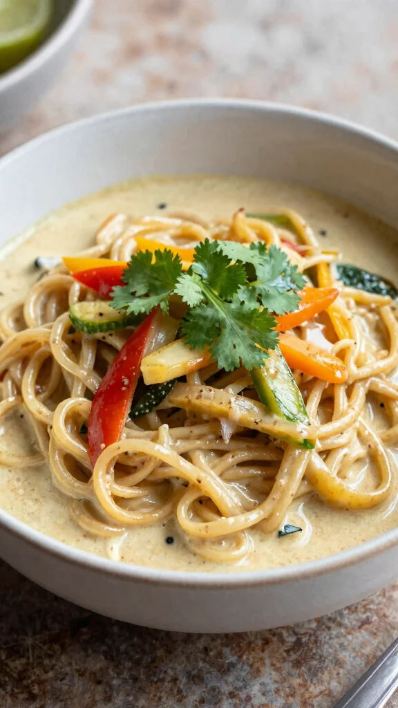 10 Thai Noodles Recipes Bursting with Authentic Flavor - 6. Thai Coconut Curry Noodles 1