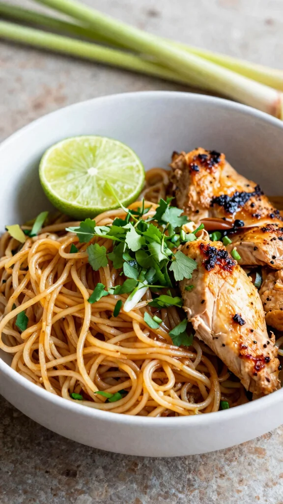 10 Thai Noodles Recipes Bursting with Authentic Flavor - 9. Thai Lemon Grass Noodles 1