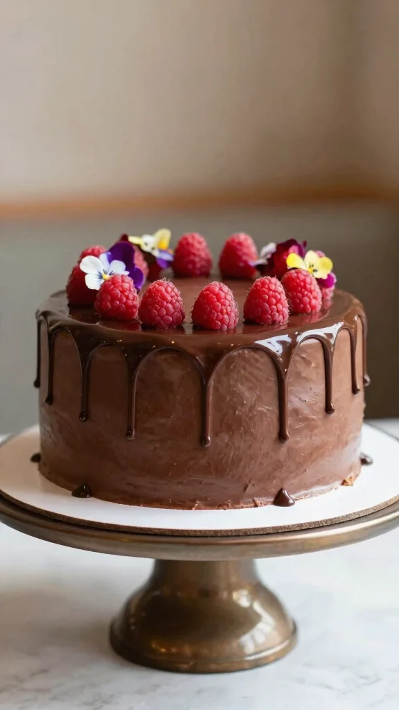 11 Chocolate Cake Ganache Decoration Ideas Sleek and Stunning - 1. Classic Drip Cake 1