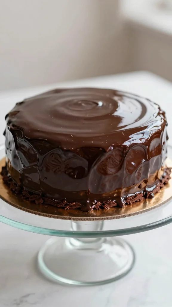 11 Chocolate Cake Ganache Decoration Ideas Sleek and Stunning - 5. Glossy Mirror Glaze 1