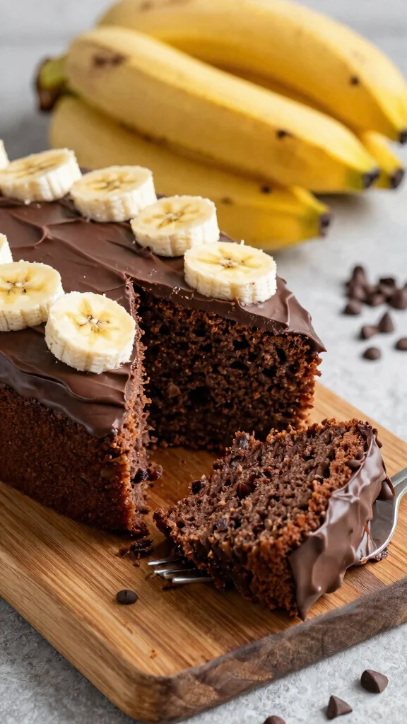 11 Chocolate Cake Homemade Recipes That Taste Like Bakery Quality - 10. Chocolate Banana Cake 1