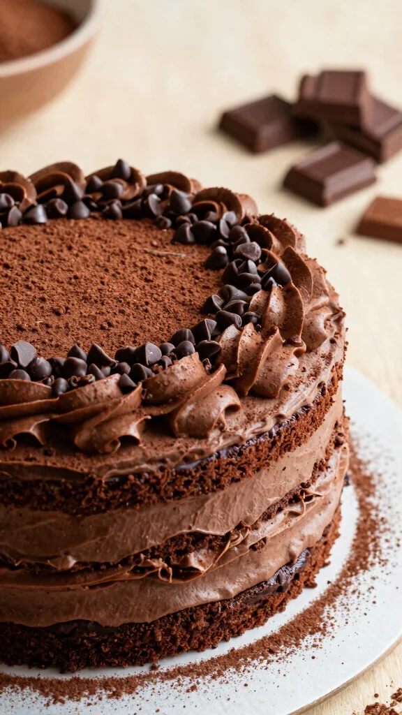 11 Chocolate Cake with Chocolate Frosting Recipes for True Chocoholics - 2. Decadent Double Chocolate Cake 1