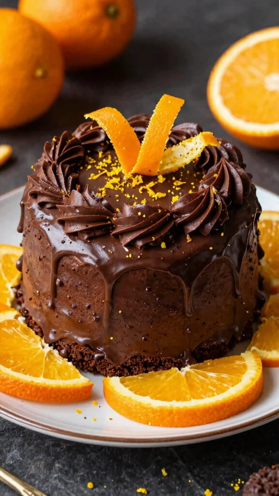 11 Chocolate Cake with Chocolate Frosting Recipes for True Chocoholics - 7. Chocolate Orange Cake 1