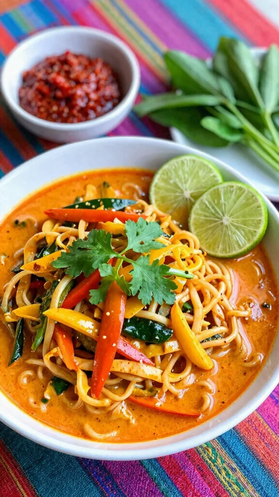 11 Noodles Recipes for Dinner: Quick, Easy and Family-Friendly - 11. Thai Red Curry Noodles 1