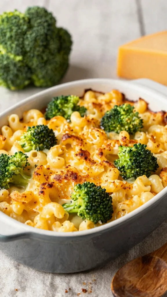 11 Noodles Recipes for Dinner: Quick, Easy and Family-Friendly - 9. Baked Macaroni and Cheese with Broccoli 1