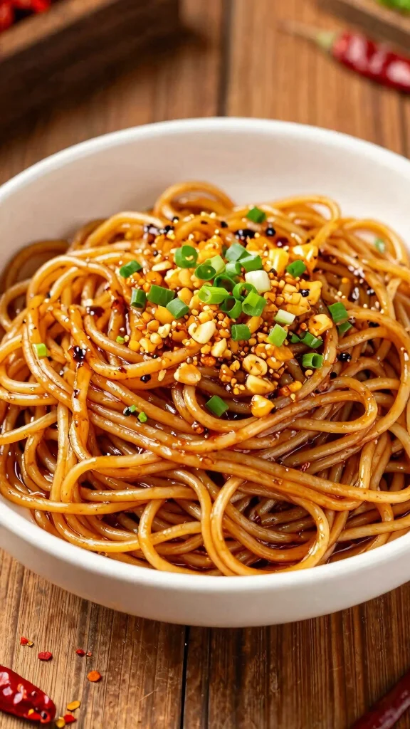 12 Chinese Noodles Recipes for Authentic Flavors at Home - 8. Spicy Garlic Noodles 1