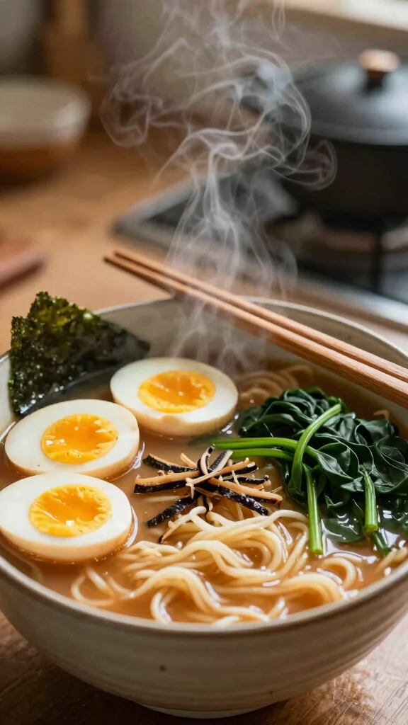 12 Chinese Noodles Recipes for Authentic Flavors at Home - 9. Miso Ramen with Nori and Egg 1