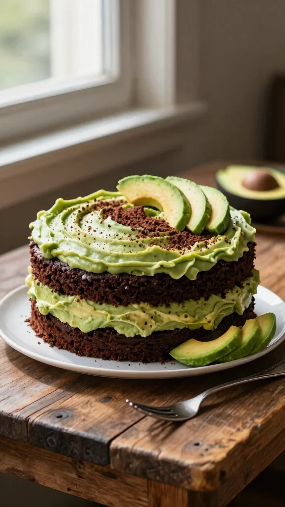 12 Chocolate Cake No Eggs Recipes That Are Perfectly Fluffy - 2. Chocolate Avocado Cake 1