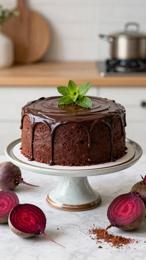 12 Chocolate Cake No Eggs Recipes That Are Perfectly Fluffy - 6. Beetroot Chocolate Cake 1