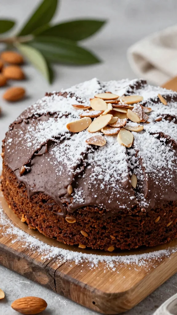 12 Chocolate Cake No Eggs Recipes That Are Perfectly Fluffy - 7. Chocolate Almond Cake 1