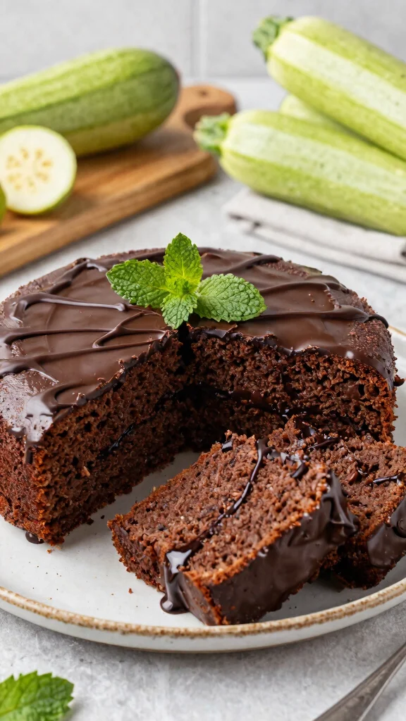 12 Chocolate Cake No Eggs Recipes That Are Perfectly Fluffy - 8. Chocolate Zucchini Cake 1