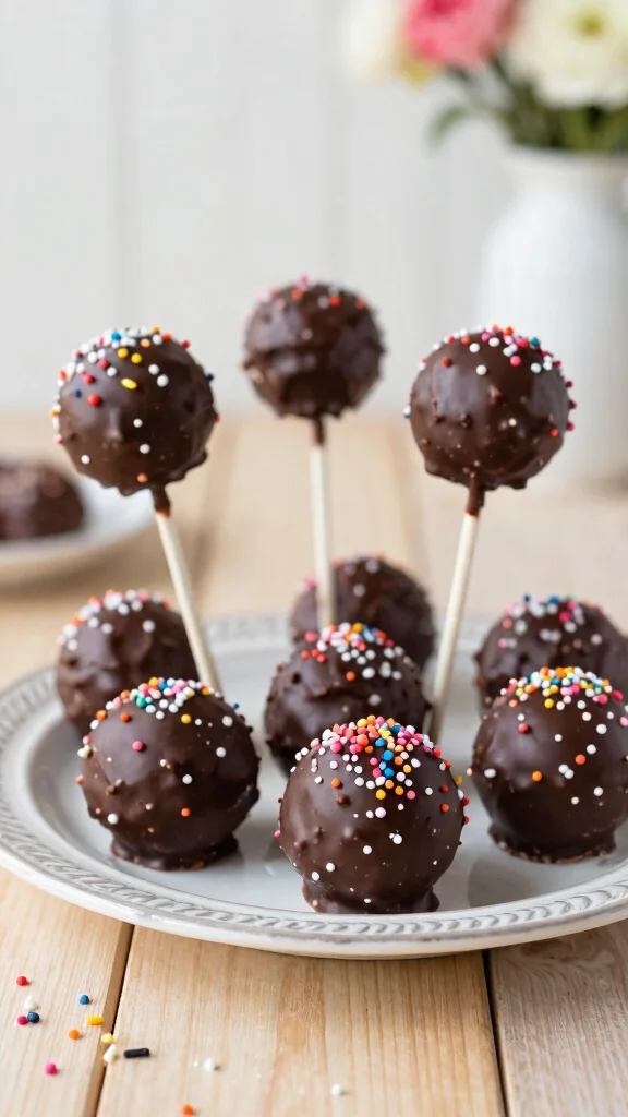 12 Chocolate Cake Pops Recipes Perfect for Parties and Gifts - 1. Classic Vegan Chocolate Cake Pops 1