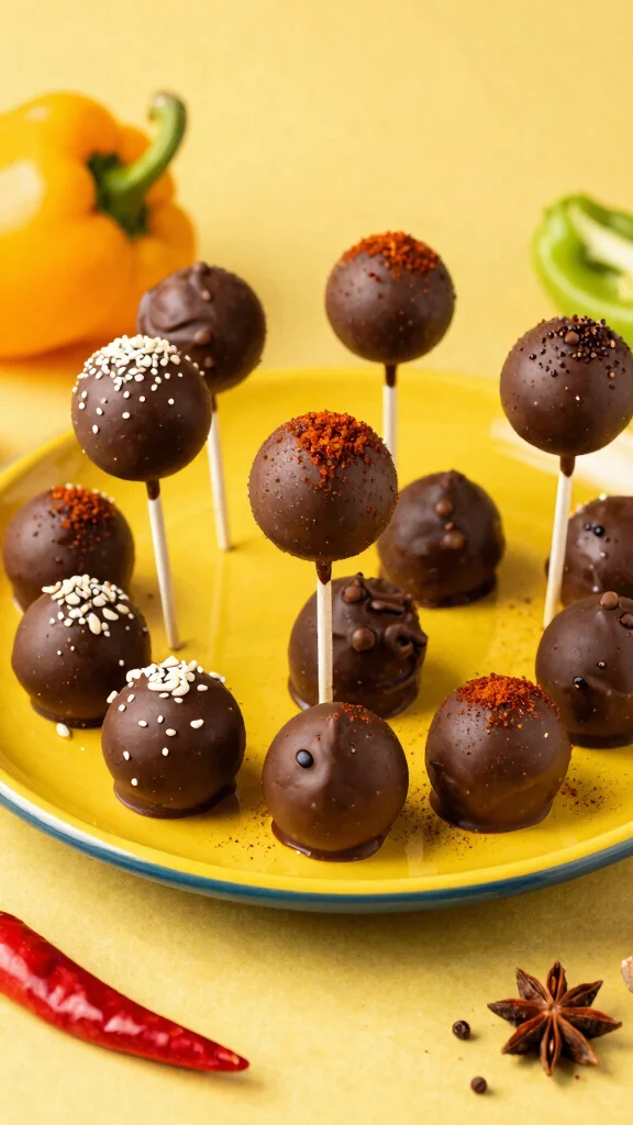 12 Chocolate Cake Pops Recipes Perfect for Parties and Gifts - 12. Spicy Chocolate Cake Pops 1