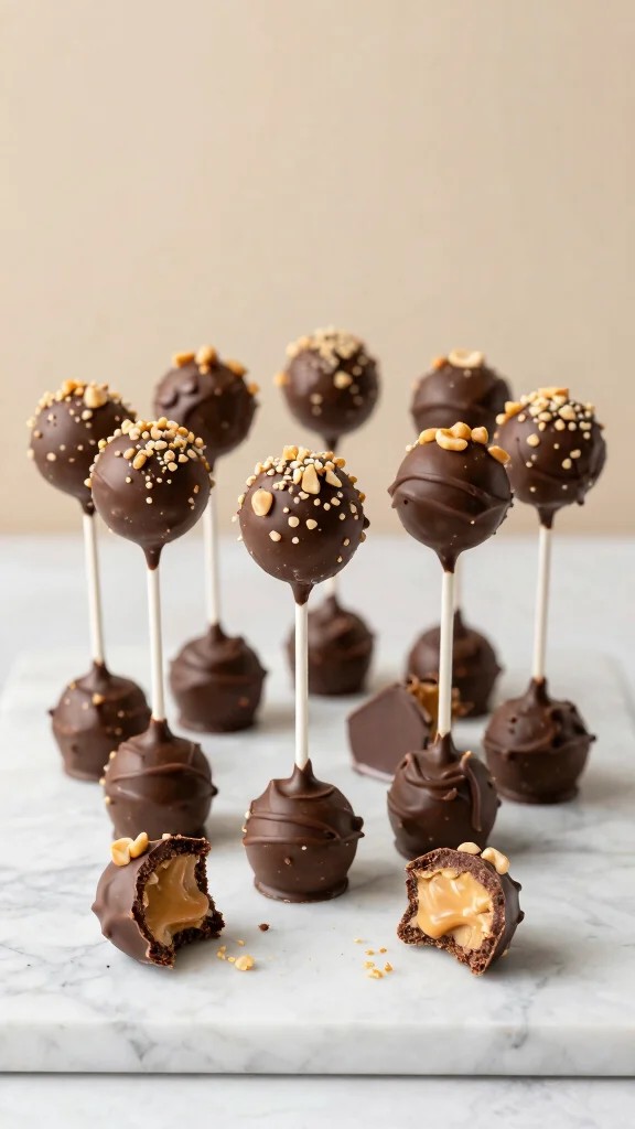 12 Chocolate Cake Pops Recipes Perfect for Parties and Gifts - 2. Peanut Butter Chocolate Cake Pops 1