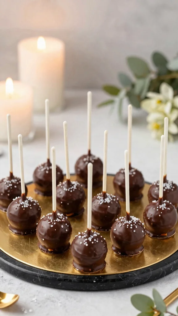12 Chocolate Cake Pops Recipes Perfect for Parties and Gifts - 6. Salted Caramel Chocolate Cake Pops 1