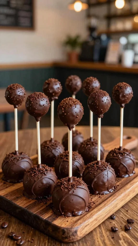 12 Chocolate Cake Pops Recipes Perfect for Parties and Gifts - 8. Mocha Chocolate Cake Pops 1