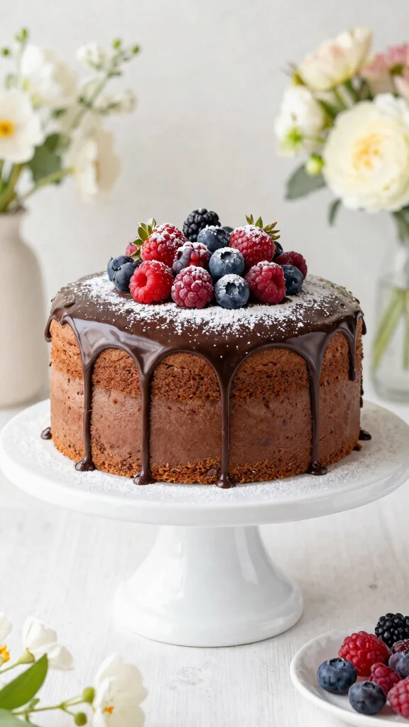 12 Chocolate Cake Using Cocoa Powder Recipes Deep and Intense - 5. Light and Airy Chocolate Angel Cake 1