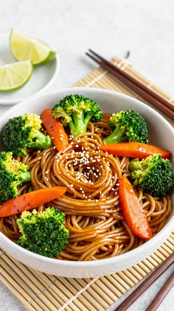 12 Vegetarian Noodles Recipes Hearty, Healthy and Satisfying - 3. Teriyaki Veggie Noodles 1