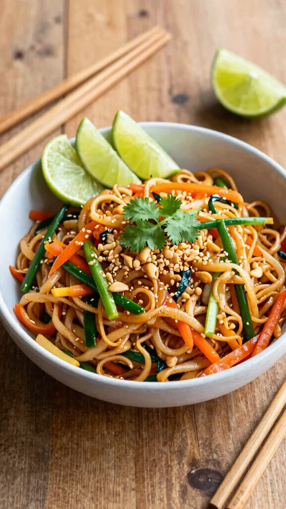 13 Asian Noodles Recipes from Classic to Creative - 1. Vegan Pad Thai 1