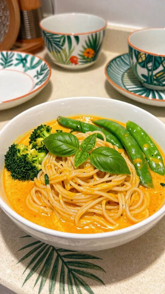 13 Asian Noodles Recipes from Classic to Creative - 4. Coconut Curry Noodles 1