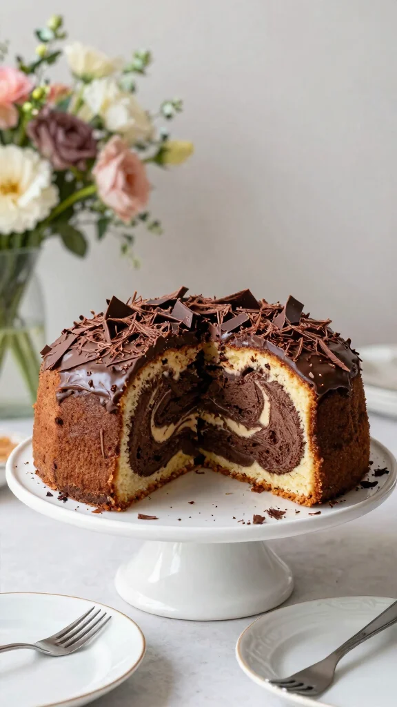 13 Chocolate Cake from Scratch Recipes Better Than Any Box Mix - 3. Chocolate Marble Cake 1