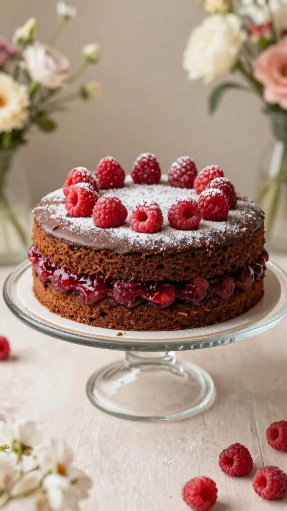 13 Chocolate Cake from Scratch Recipes Better Than Any Box Mix - 7. Chocolate Raspberry Cake 1