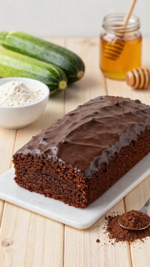 13 Chocolate Zucchini Cake Recipes Moist, Healthy and Sneaky Good - 3. Healthier Chocolate Zucchini Cake with Whole Wheat Flour 1