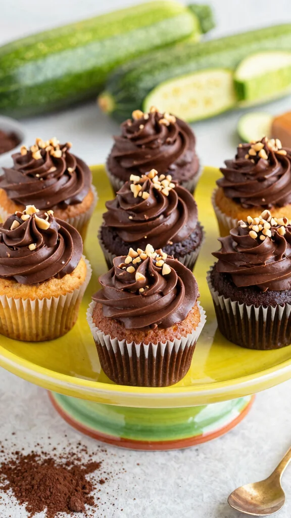 13 Chocolate Zucchini Cake Recipes Moist, Healthy and Sneaky Good - 5. Chocolate Zucchini Cupcakes 1
