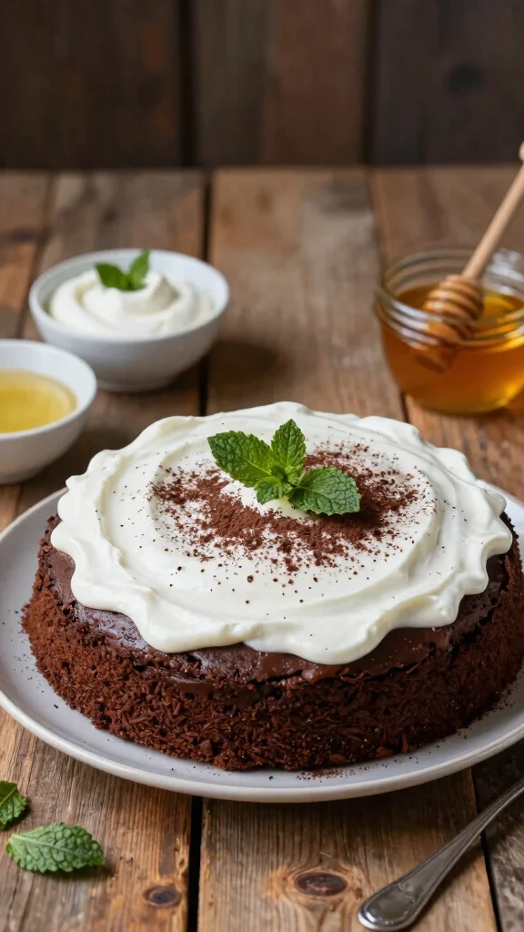 13 Chocolate Zucchini Cake Recipes Moist, Healthy and Sneaky Good - 7. Chocolate Zucchini Cake with Greek Yogurt Frosting 1