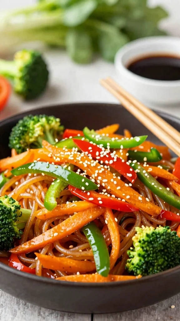 13 Healthy Noodles Recipes That Don't Sacrifice Flavor - 2. Sweet Potato Noodles Stir-Fry 1