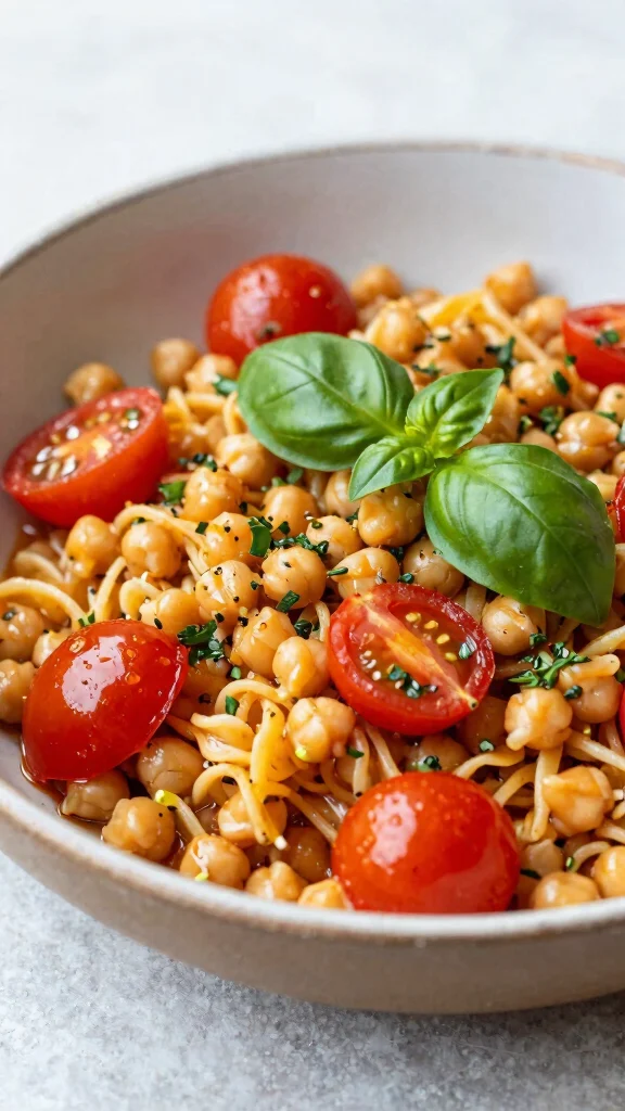 13 Healthy Noodles Recipes That Don't Sacrifice Flavor - 9. Chickpea Pasta with Tomato Basil Sauce 1