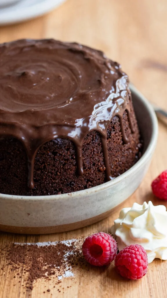 13 Quick Chocolate Cake Recipes When Cravings Strike Fast - 2. Fudgy Chocolate Cake in a Bowl 1