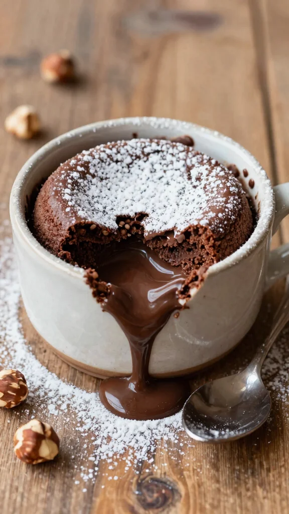 13 Quick Chocolate Cake Recipes When Cravings Strike Fast - 4. Nutella Lava Cake in a Cup 1
