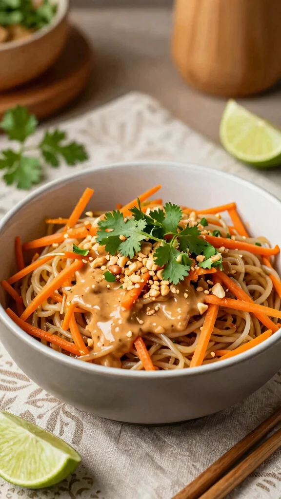 13 Quick Noodles Recipes When You Need Dinner in a Flash - 3. Thai Peanut Noodles 1
