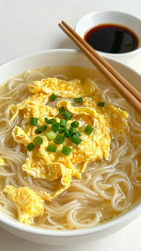 13 Quick Noodles Recipes When You Need Dinner in a Flash - 7. Egg Drop Noodle Soup 1