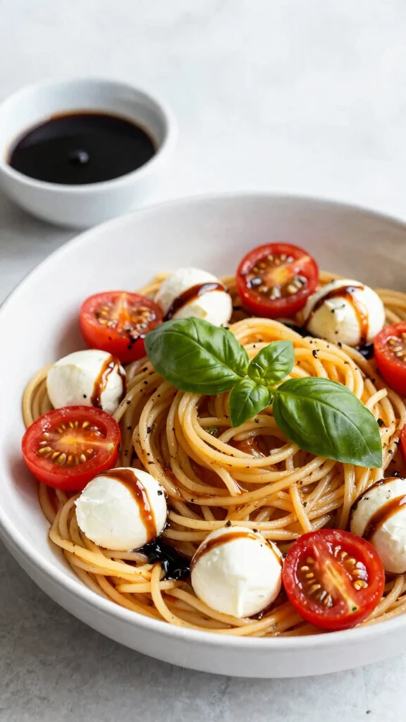 13 Quick Noodles Recipes When You Need Dinner in a Flash - 9. Caprese Noodles 1
