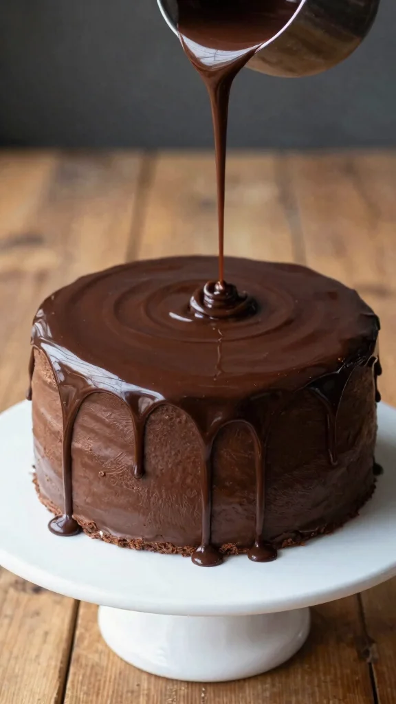 14 Chocolate Cake Decorating Ideas That Look Professionally Made - 1. Glossy Chocolate Ganache 1
