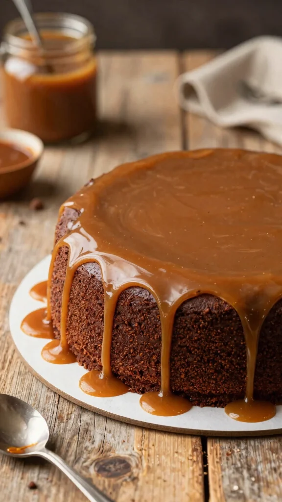 14 Chocolate Cake Decorating Ideas That Look Professionally Made - 10. Drizzled Caramel Sauce 1