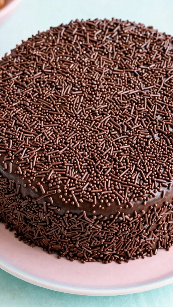 14 Chocolate Cake Decorating Ideas That Look Professionally Made - 13. Chocolate Sprinkles 1