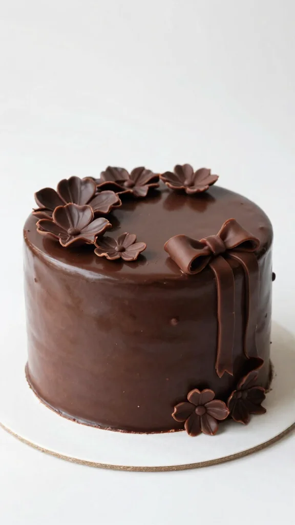 14 Chocolate Cake Decorating Ideas That Look Professionally Made - 7. Chocolate Fondant Decorations 1