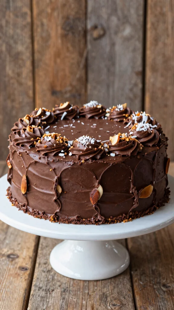 14 Chocolate Cake Mix Recipes Transformed into Gourmet Desserts - 13. Chocolate Almond Joy Cake 1