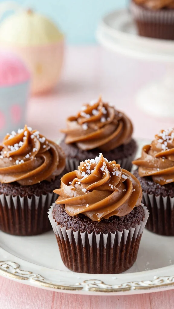 14 Chocolate Cake Mix Recipes Transformed into Gourmet Desserts - 2. Chocolate Cupcakes with Sea Salt Caramel 1